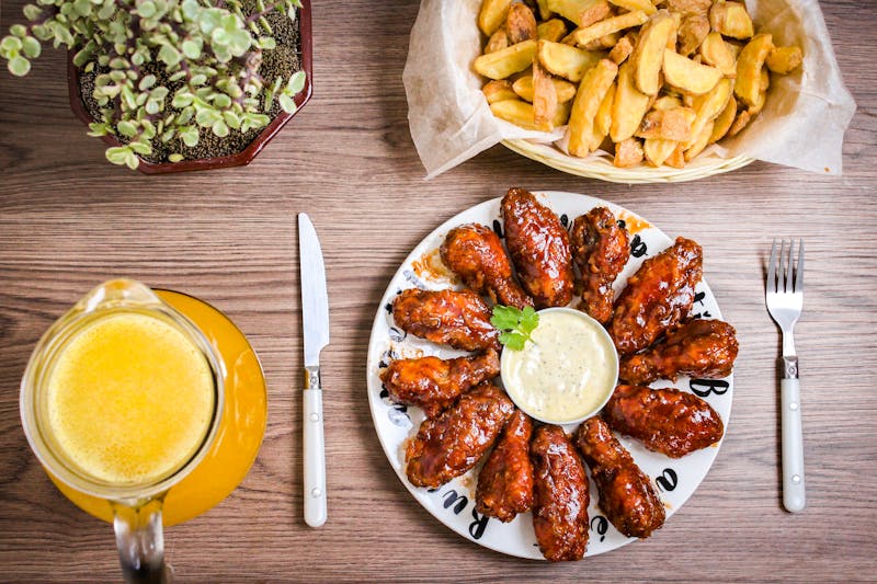 Classic Buffalo Wings tossed in tangy hot sauce